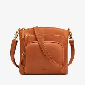 Disenger Genuine Leather Satchel Crossbody Bag