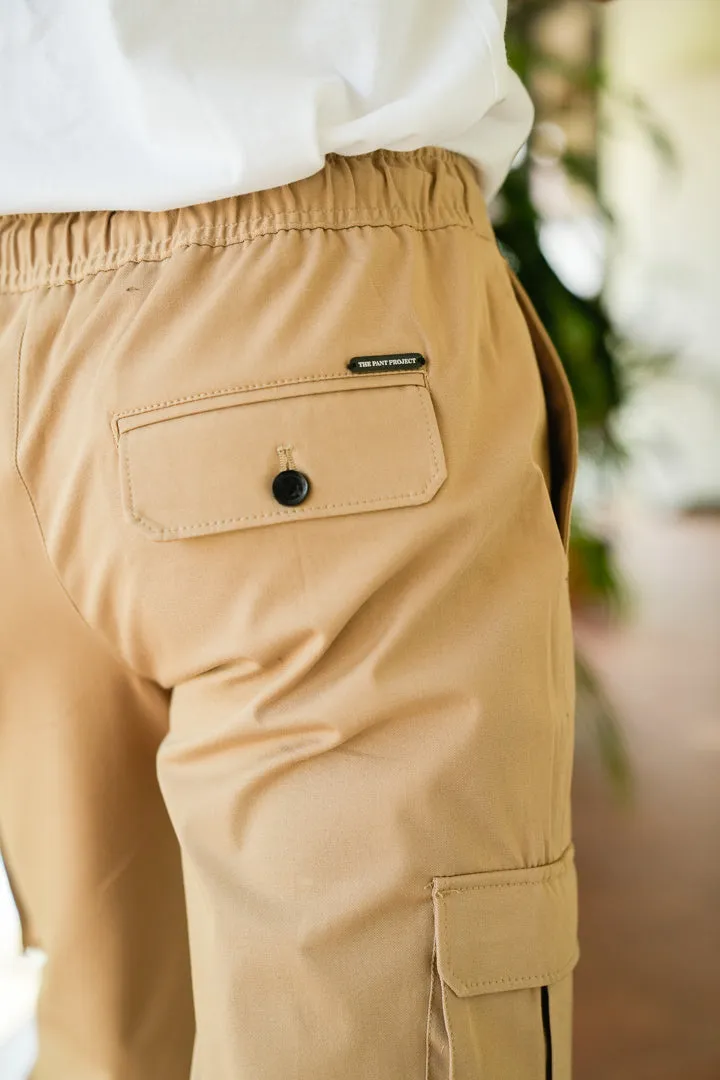 Earth Khaki Stretch Cargo Shorts