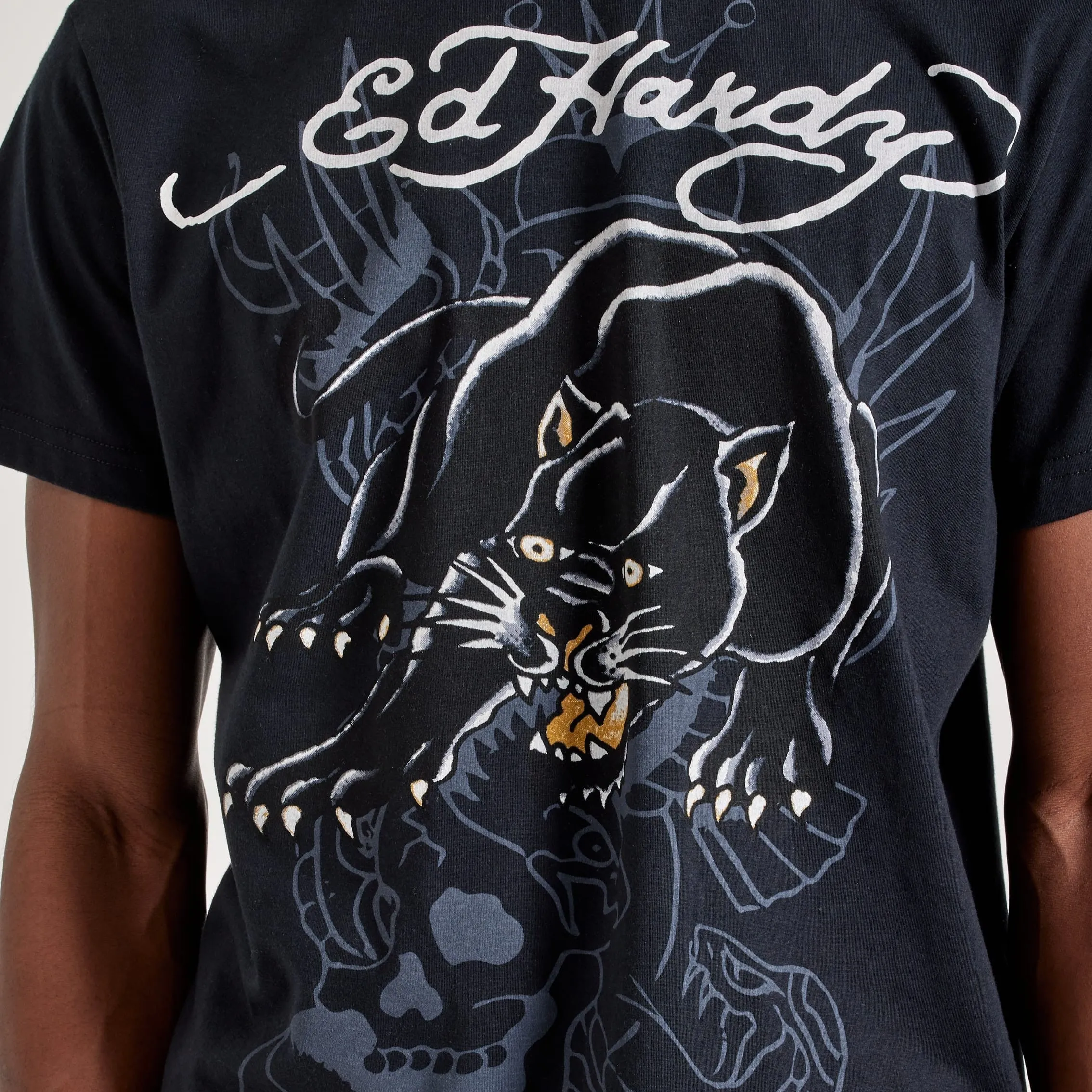 ED HARDY Crouching Panther Graphic T-Shirt