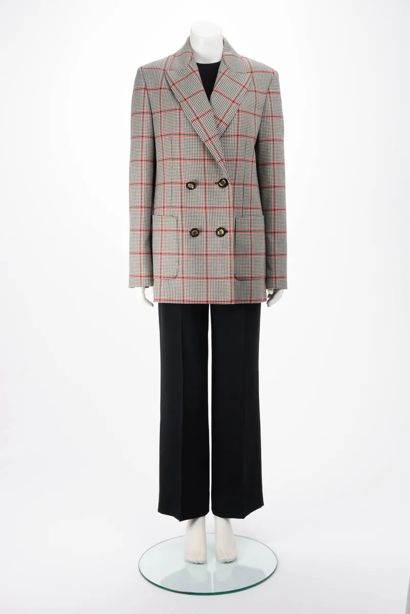 Elie Saab Check Oversize D.B. Jacket