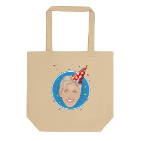 Ellen Emoji Party Hat Tote- Natural