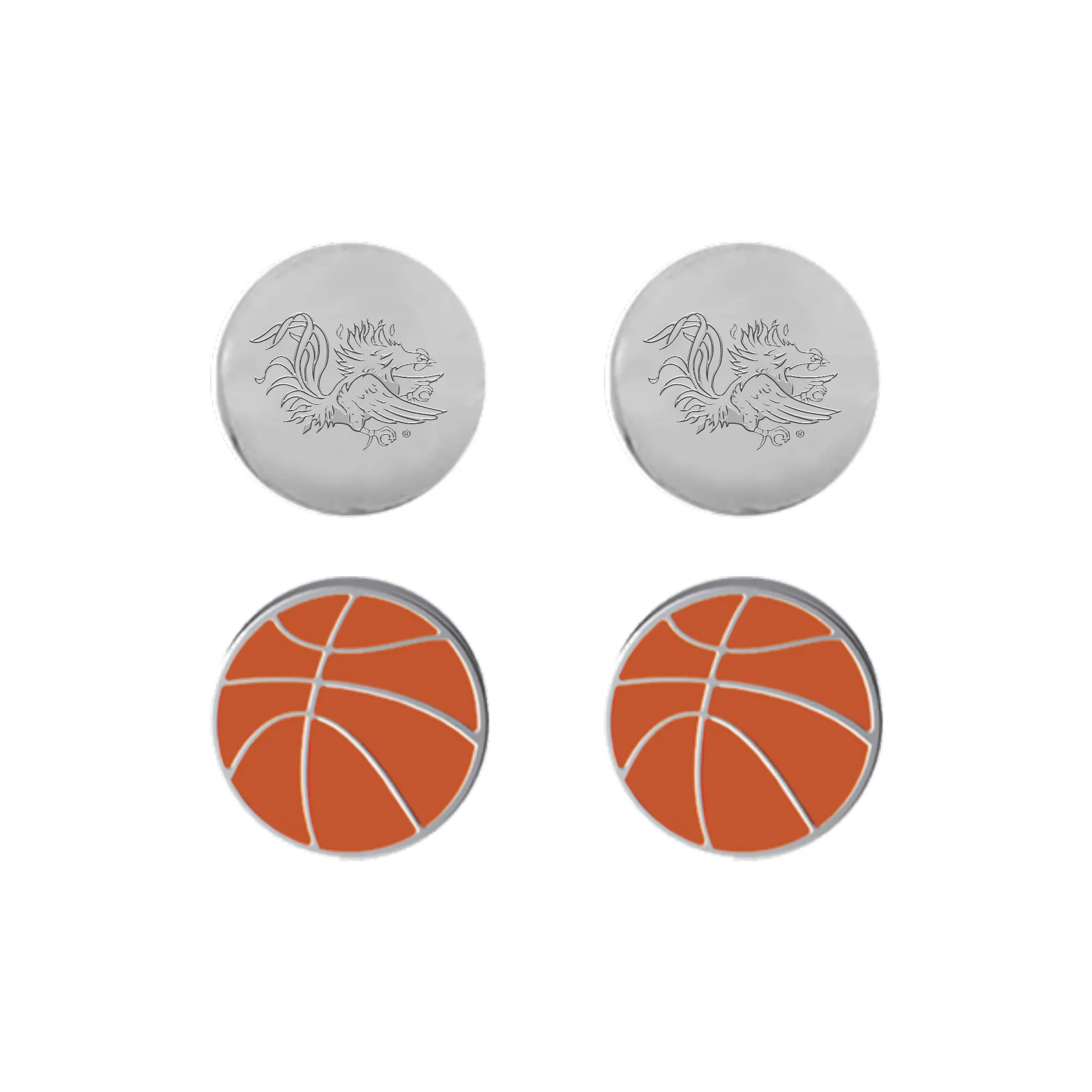 ES Carolina Double Double Basketball Stud Set