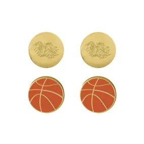 ES Carolina Double Double Basketball Stud Set