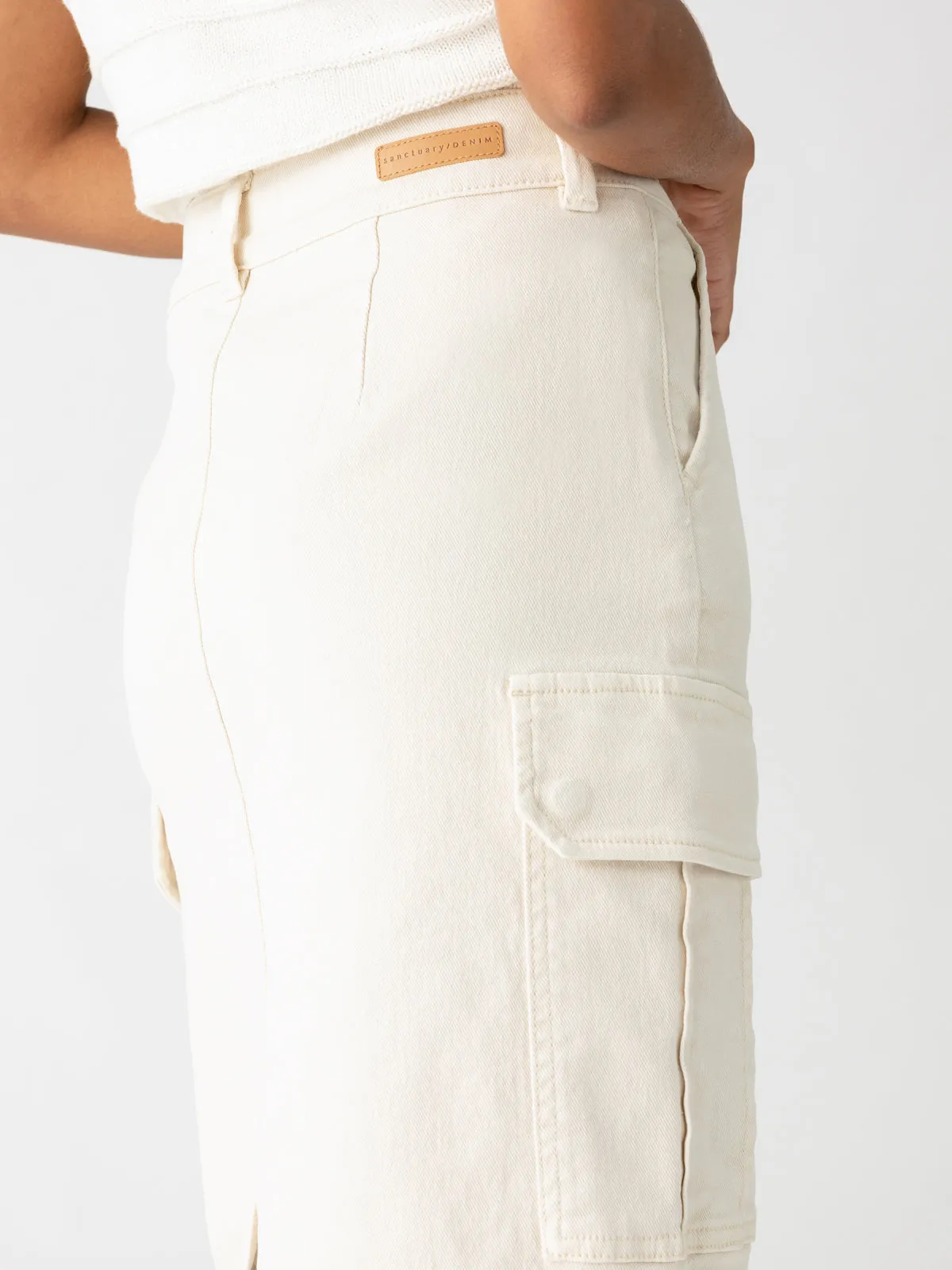 Essential Cargo Standard Rise Skirt French Vanilla