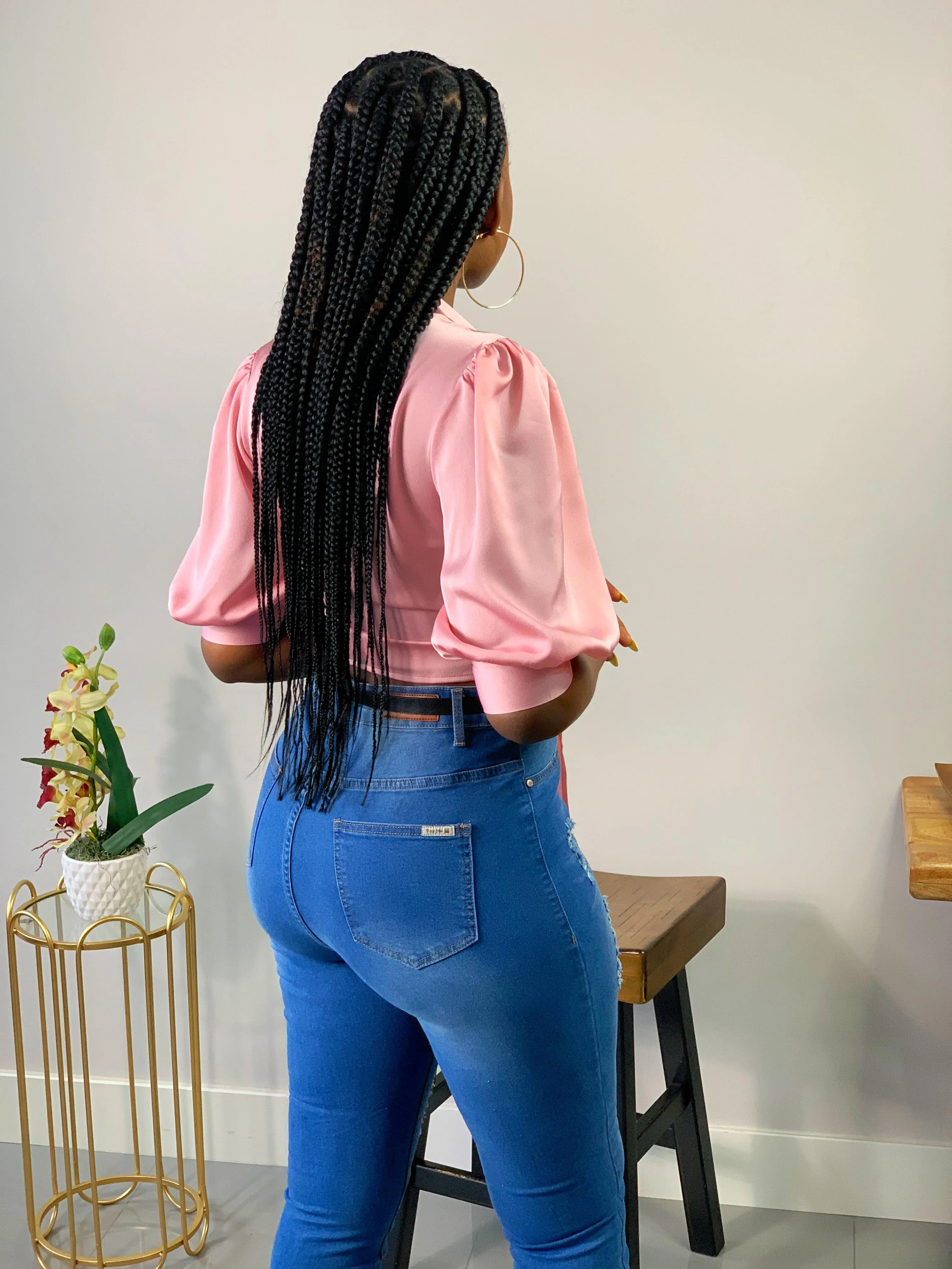 ESSENTIAL JEANS-Hit Different High Rise Skinny Jeans-Blue