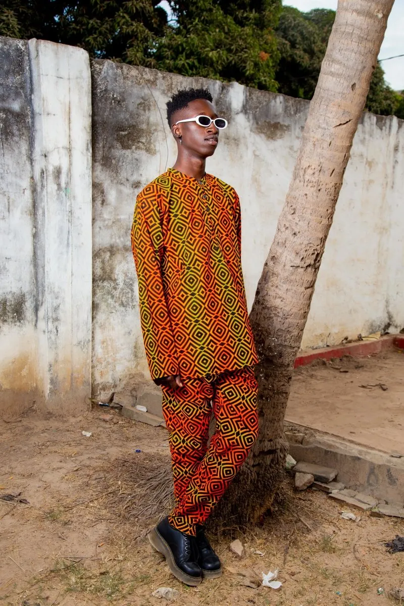 Festival Outfit In Vibrant Orange