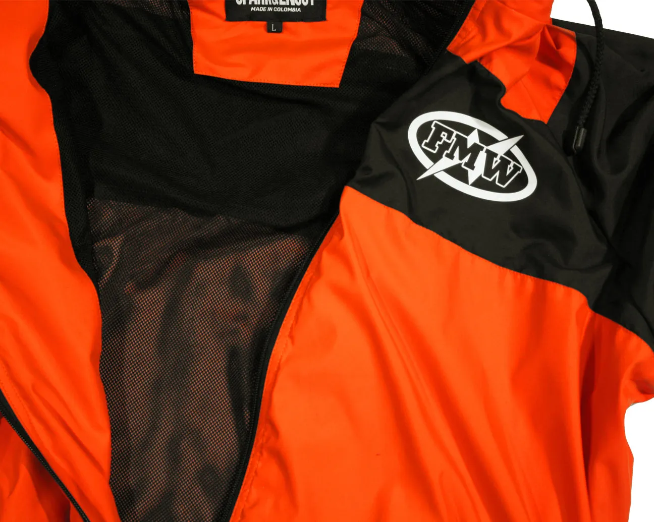 FMW RING CREW JACKET - ORANGE/BLACK