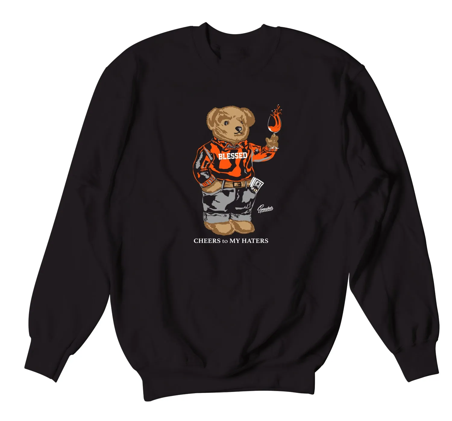 Foamposite Shattered Backboard Sweater - Cheers Bear - Black