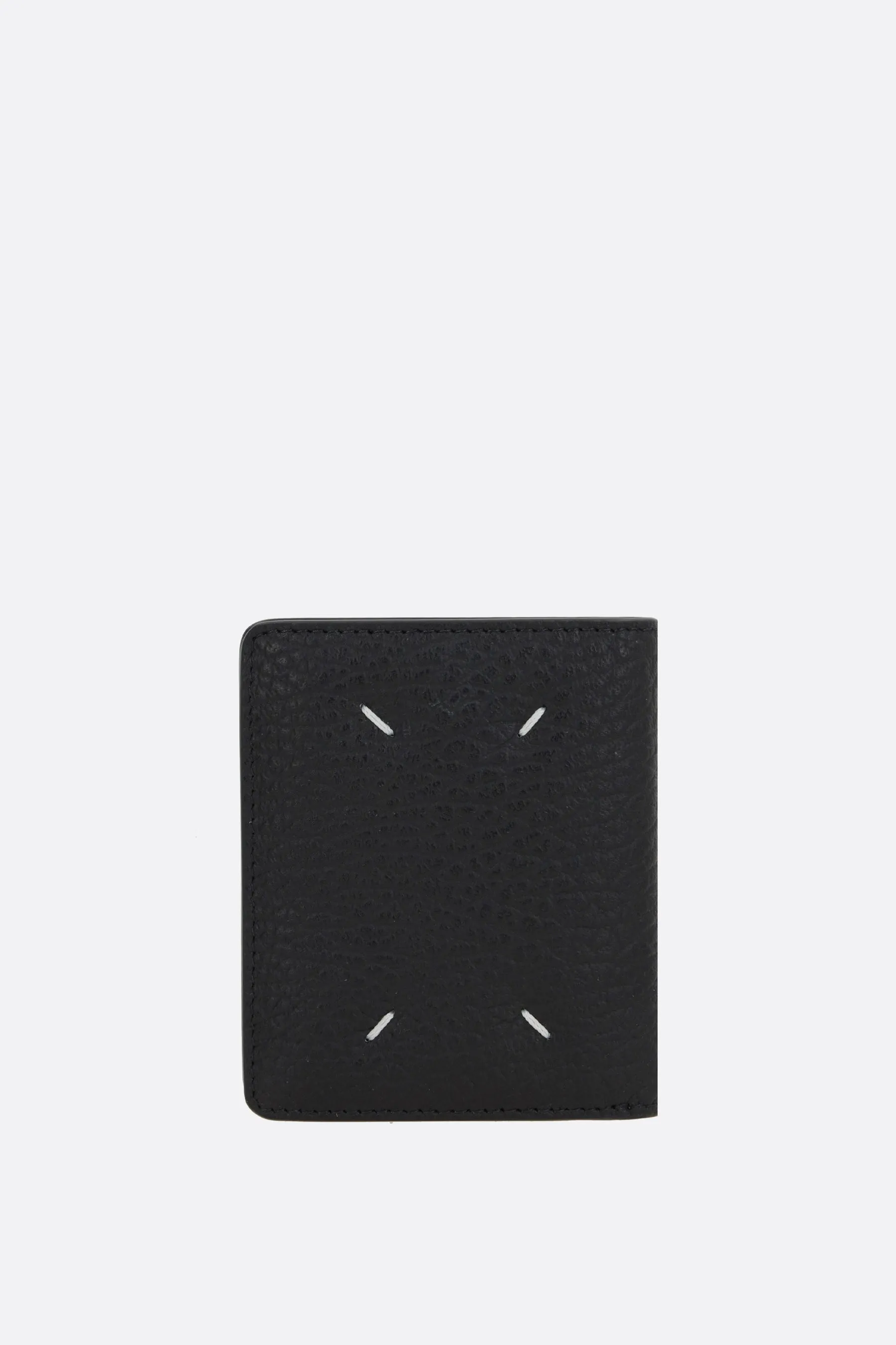 Four Stitches grainy leather compact wallet