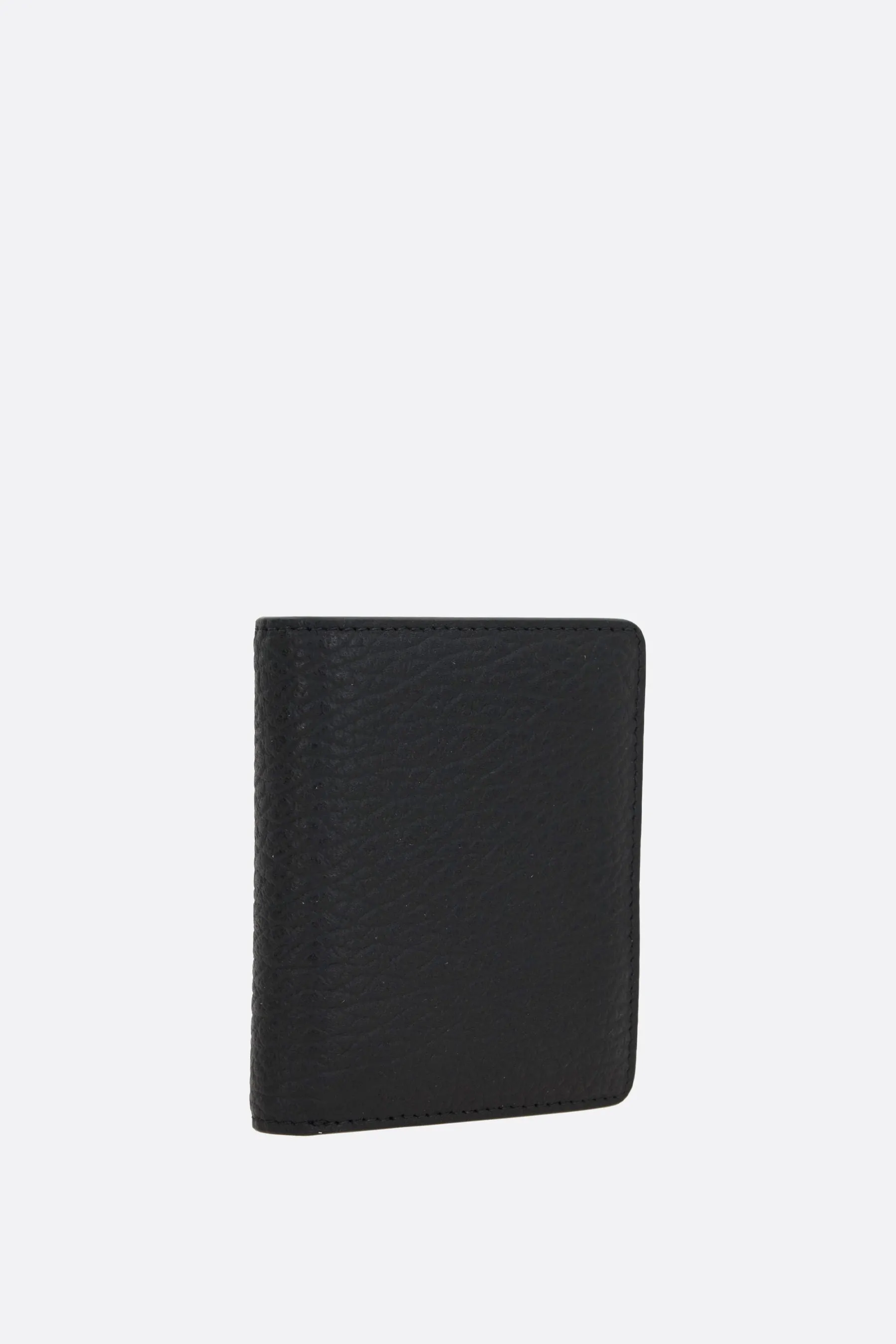 Four Stitches grainy leather compact wallet