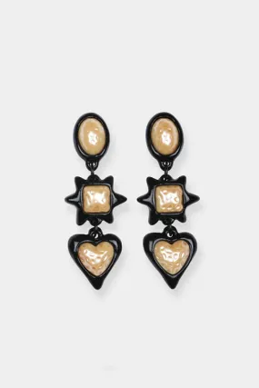 Foxy Brown Earrings Black