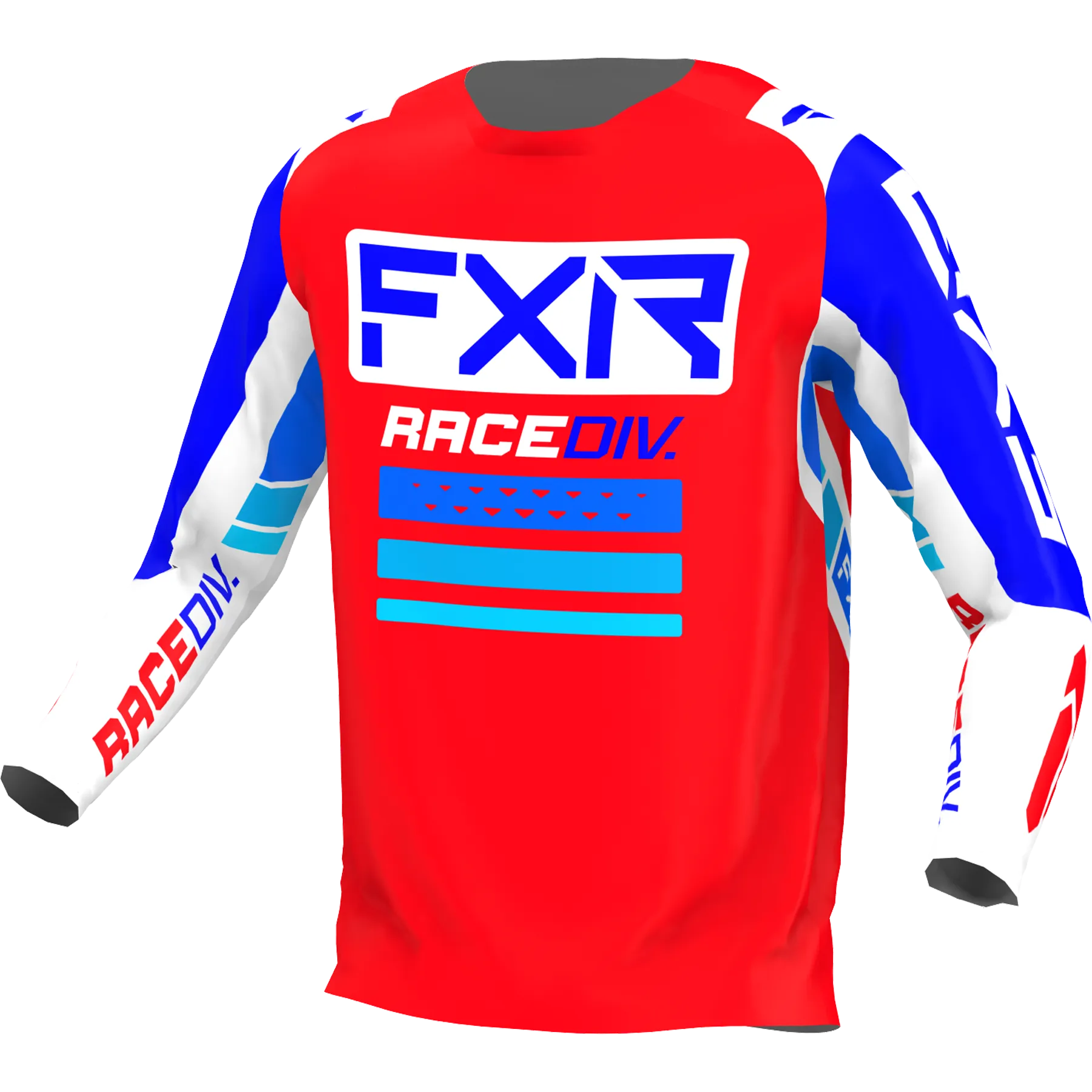 FXR Clutch Pro MX Jersey Red/Royal Blue/White