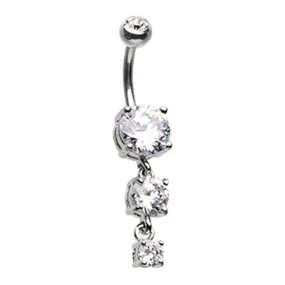 Gem Cascade WildKlass Belly Button Ring