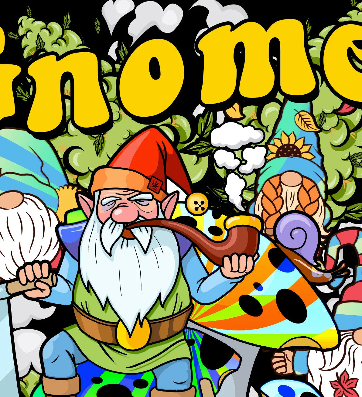 Gnome Grown Blue Tie dye