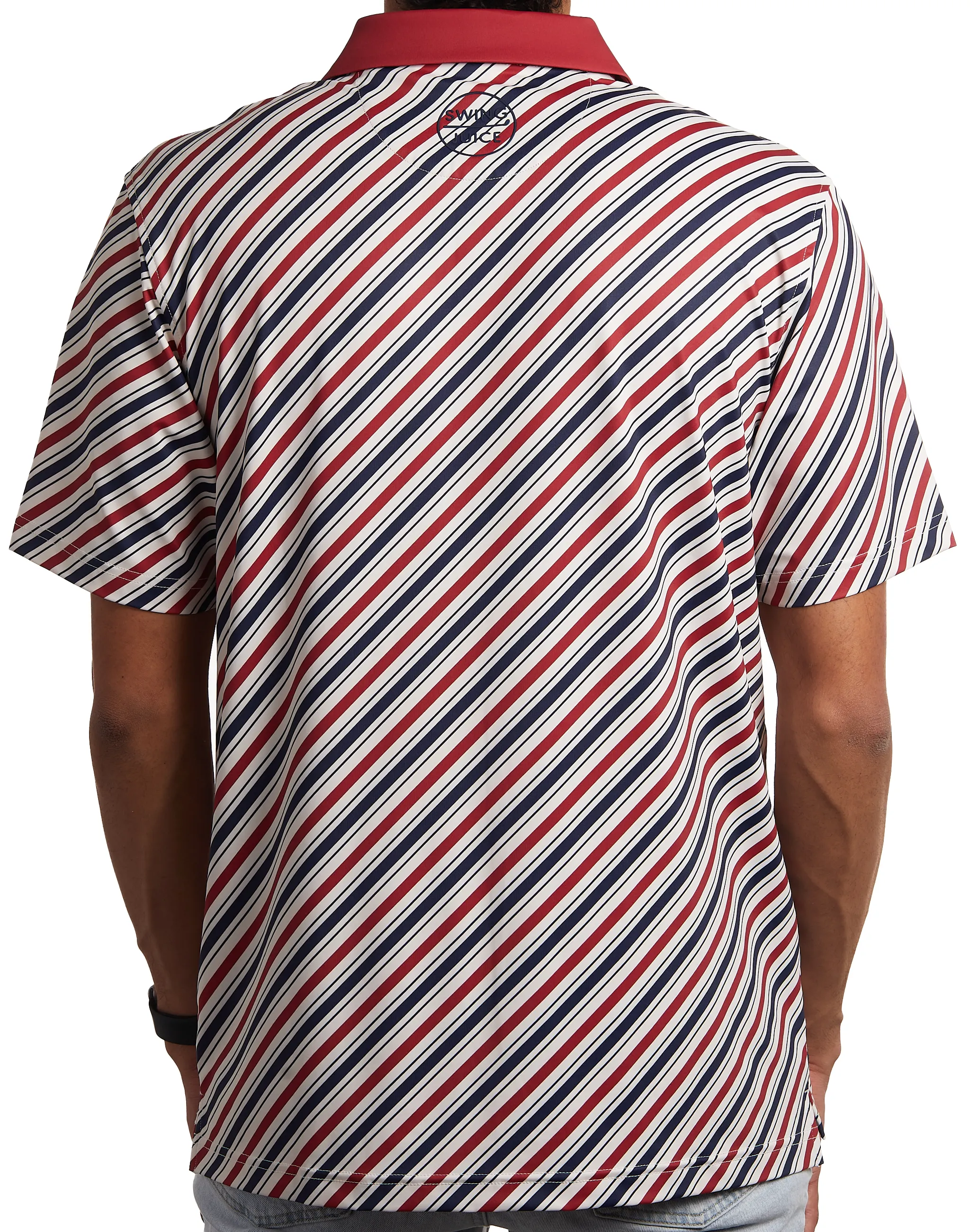 Golf Americana Diagonal Stripe Men's Polo