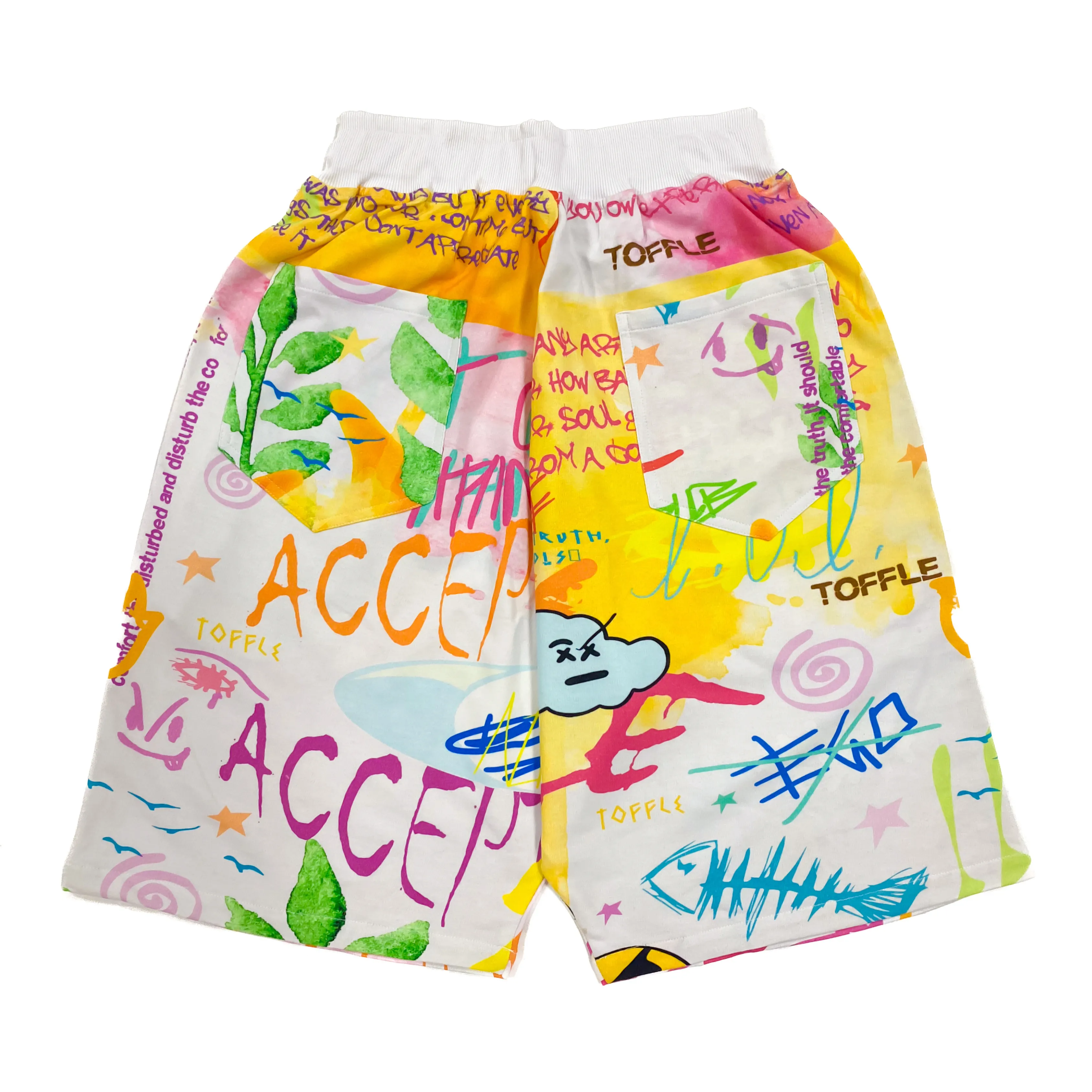 Graffiti White Shorts