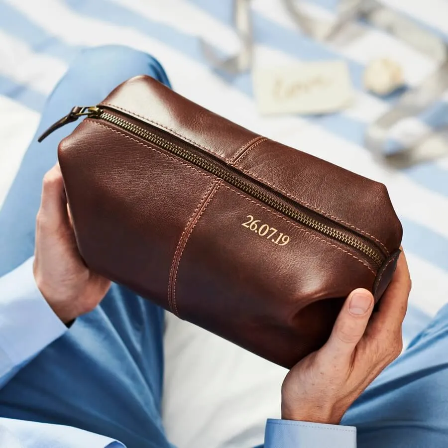 Groom Leather Wash Bag