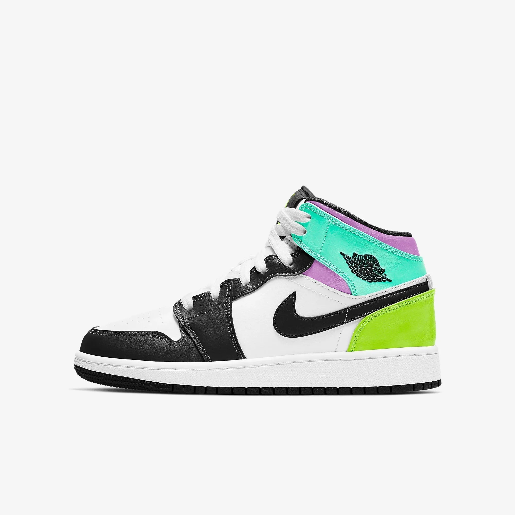 (GS) Air Jordan 1 Mid 'Pastel Black Toe' (2021) 554725-175