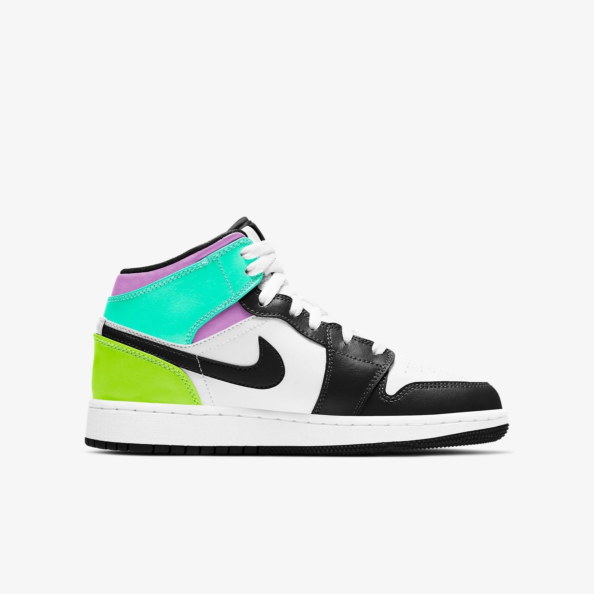 (GS) Air Jordan 1 Mid 'Pastel Black Toe' (2021) 554725-175