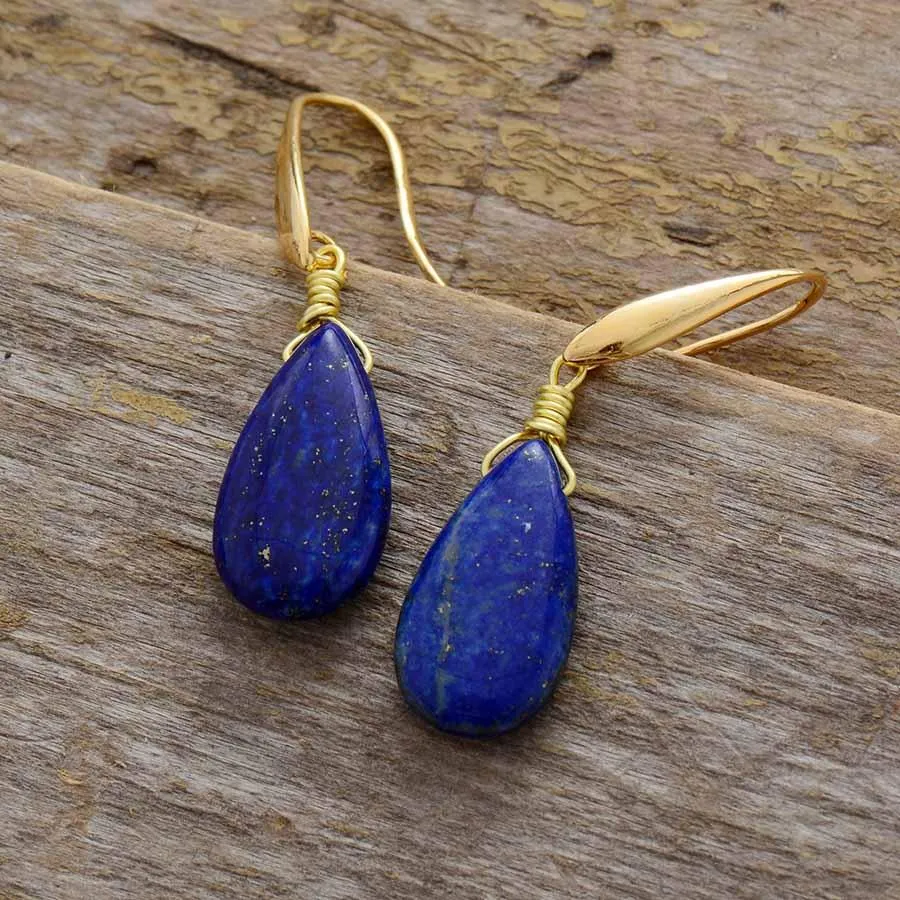 Gunhi Lapis Lazuli Drop Earrings