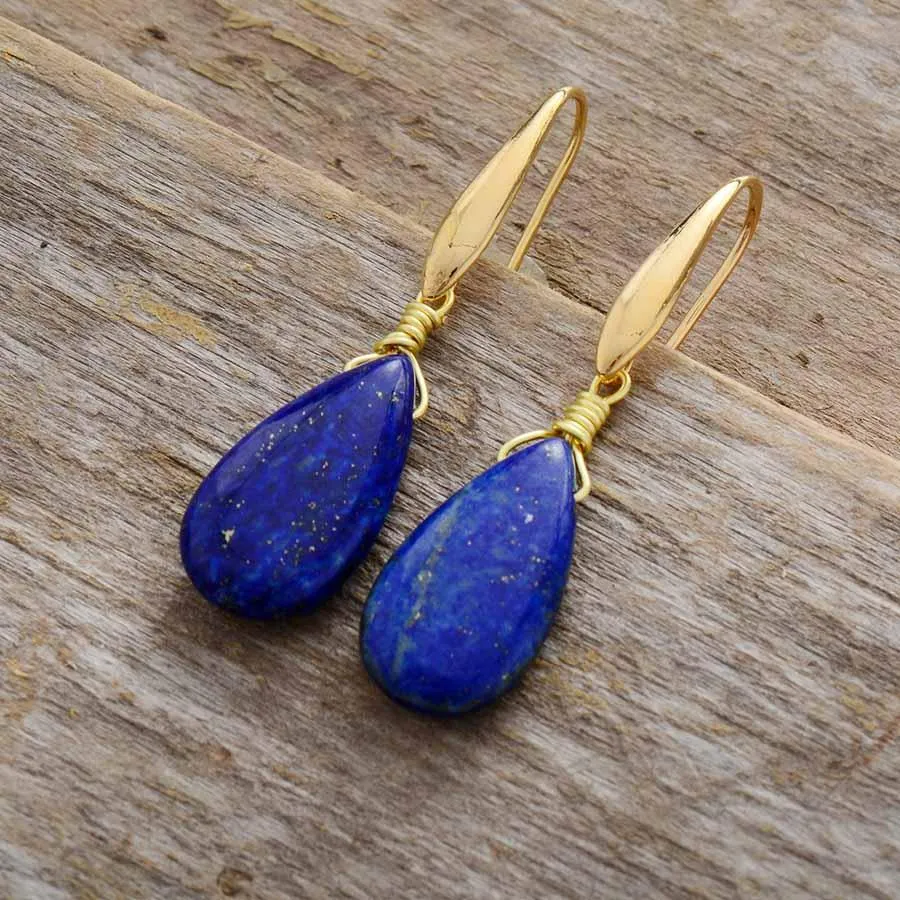 Gunhi Lapis Lazuli Drop Earrings