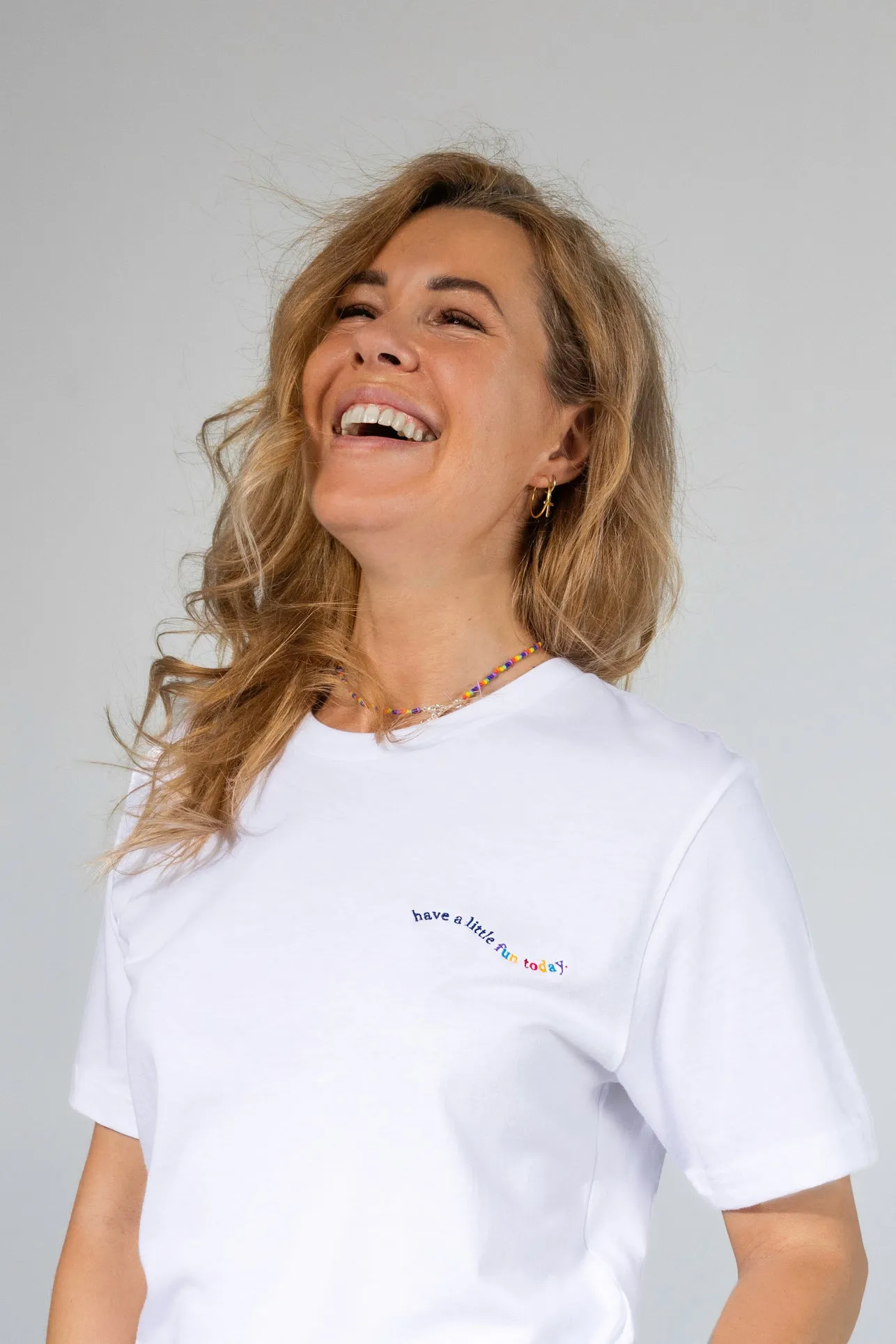 Have A Little Fun Today Embroidered Tee