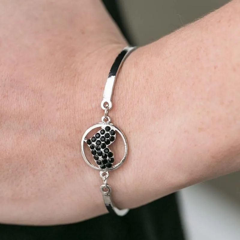 Heart KNOCK Life Black Bracelet