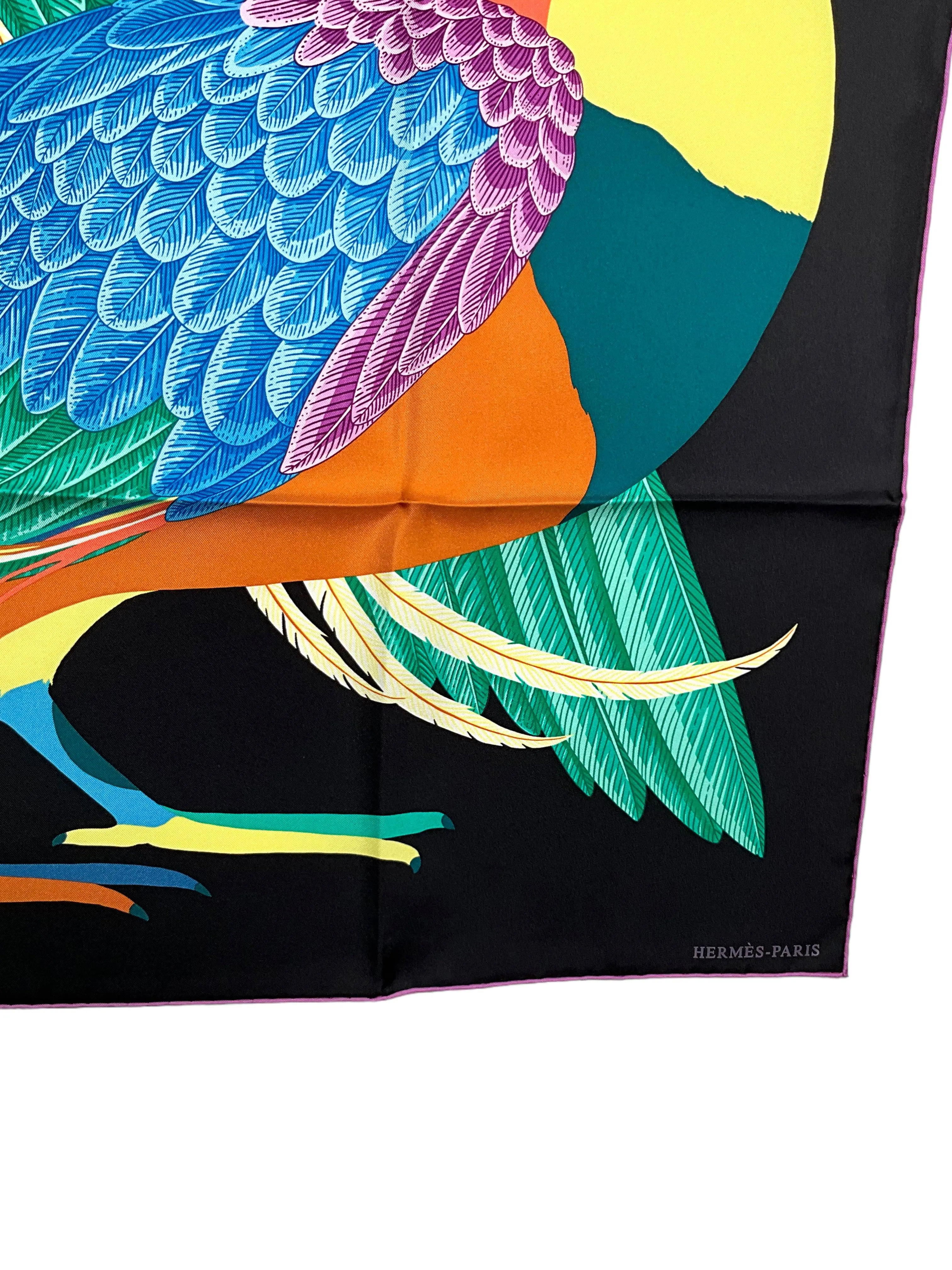 HERMES Toucans de Paradis scarf 90 NEW