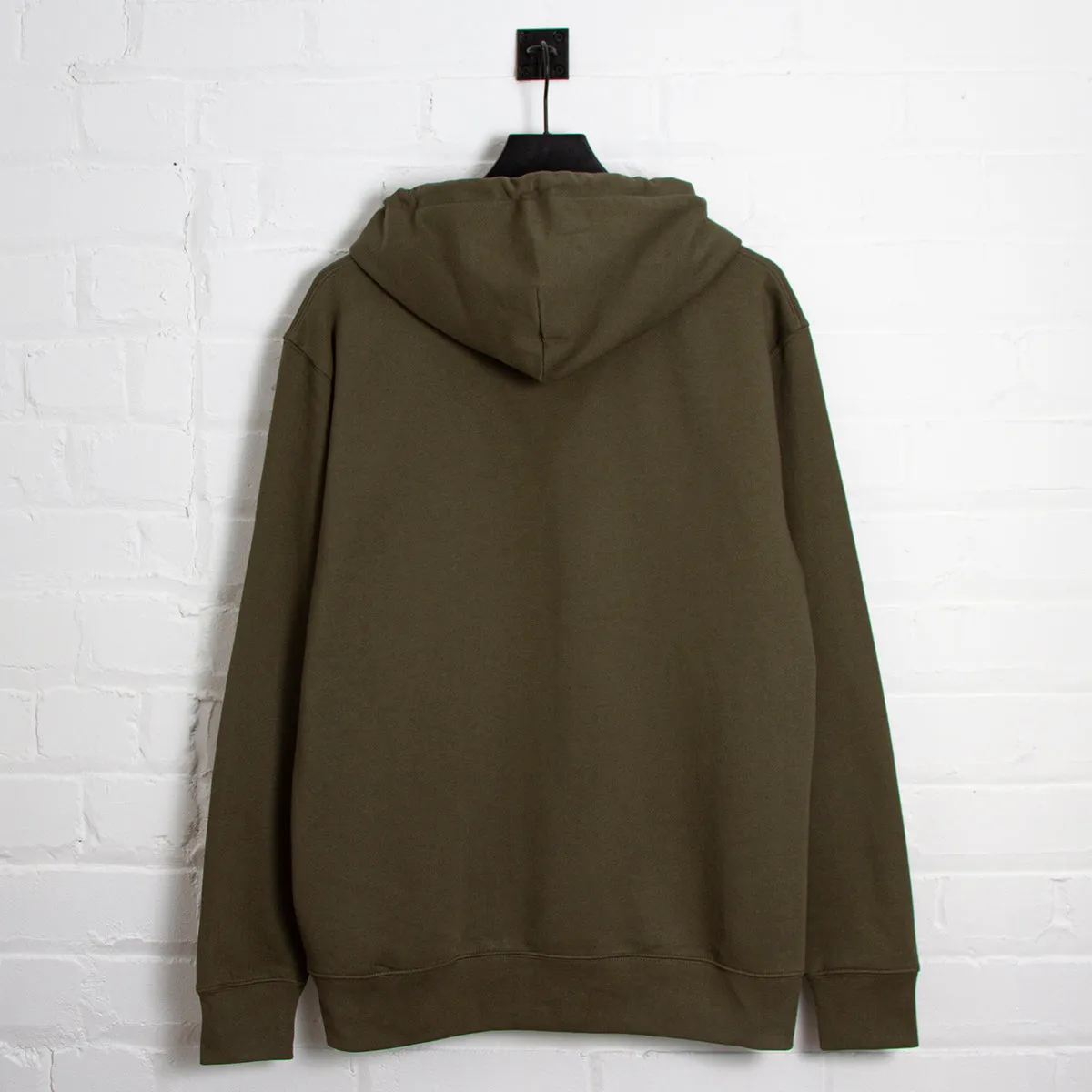 Illegal Rave Crest - Zipped Hood - Khaki