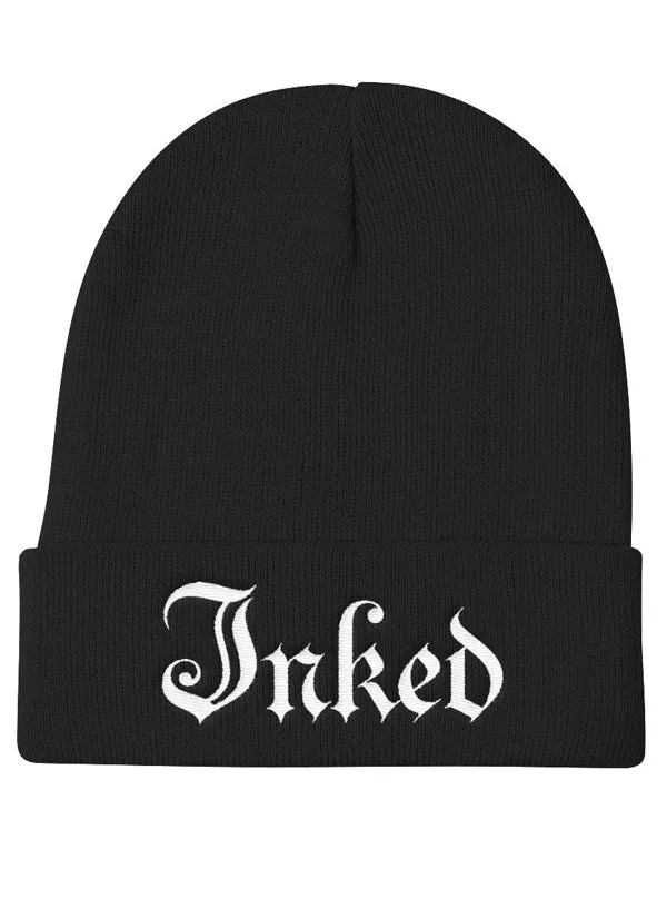 Inked Logo Knit Beanie