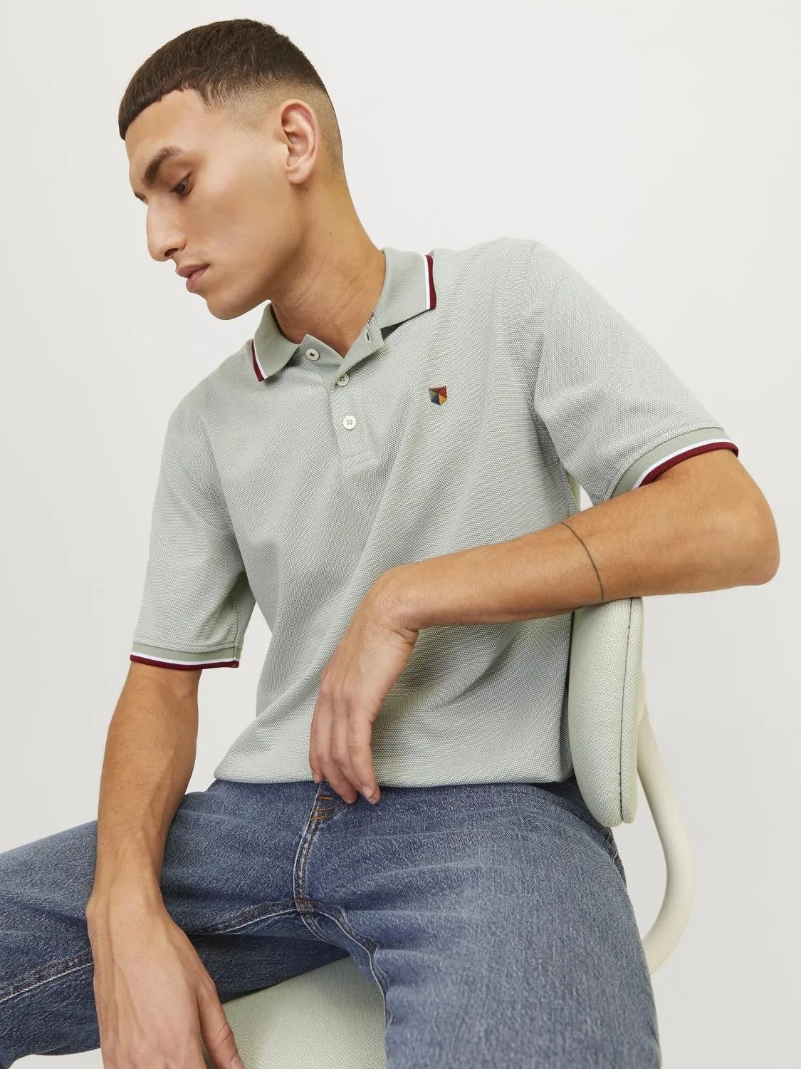 Jack & Jones Bluwin Regular Fit Short Sleeve Polo-LILY