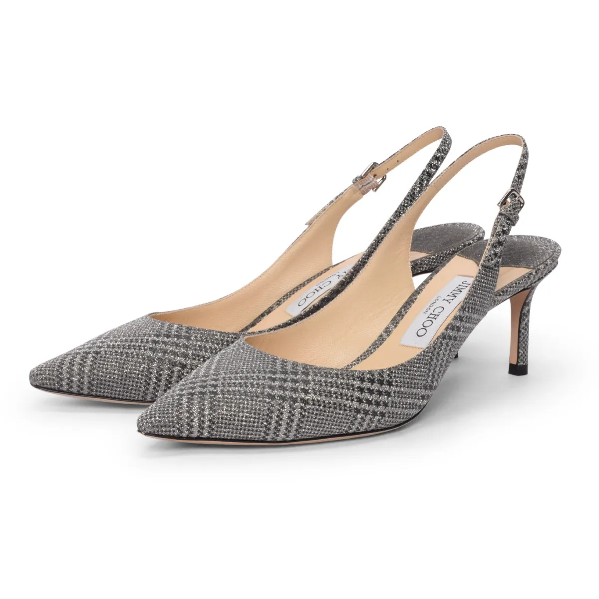 Jimmy Choo Silver Prince Of Stars Erin 60 Slingbacks 39