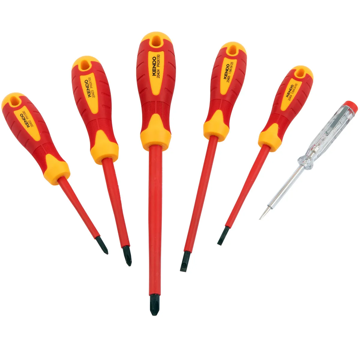 Kendo VDE Screwdriver Set 6 Pieces