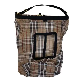 Kensington Hay Bag with Rim in Black/Tan Plaid - 2 Flake