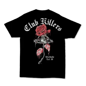 Killer Rose Heavy T-Shirt - Black