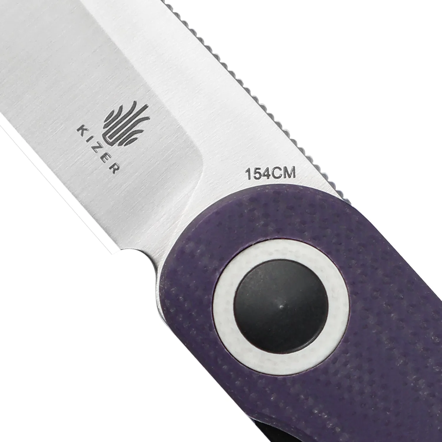 Kizer Azo Squidward Liner Lock Knife Purple G-10 (2.81 Satin) V3604C1