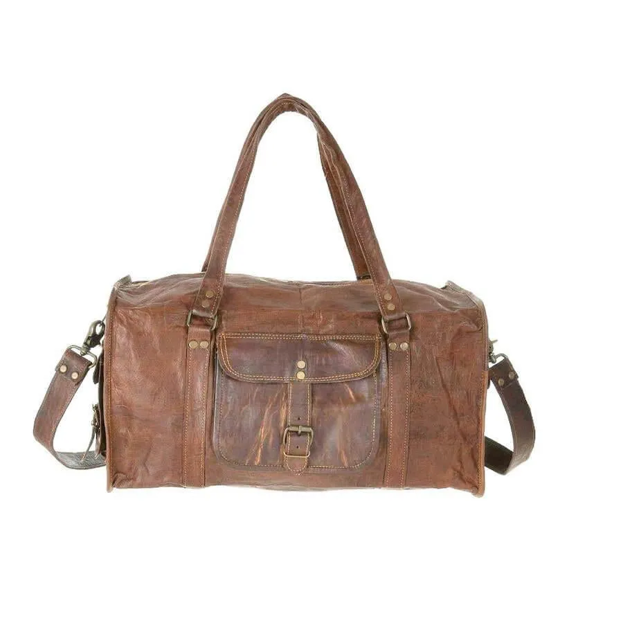 Leather Duffel Bag 4 Sizes