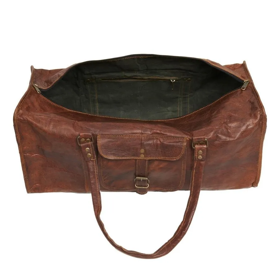 Leather Duffel Bag 4 Sizes