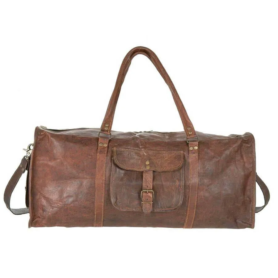 Leather Duffel Bag 4 Sizes