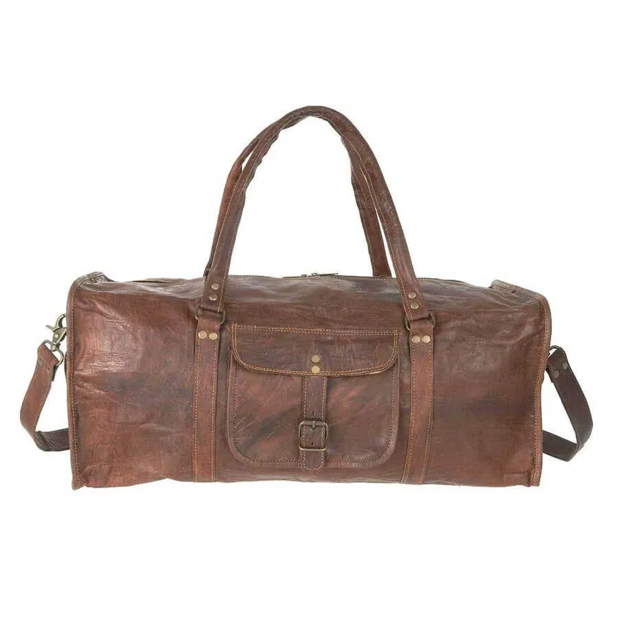 Leather Duffel Bag 4 Sizes