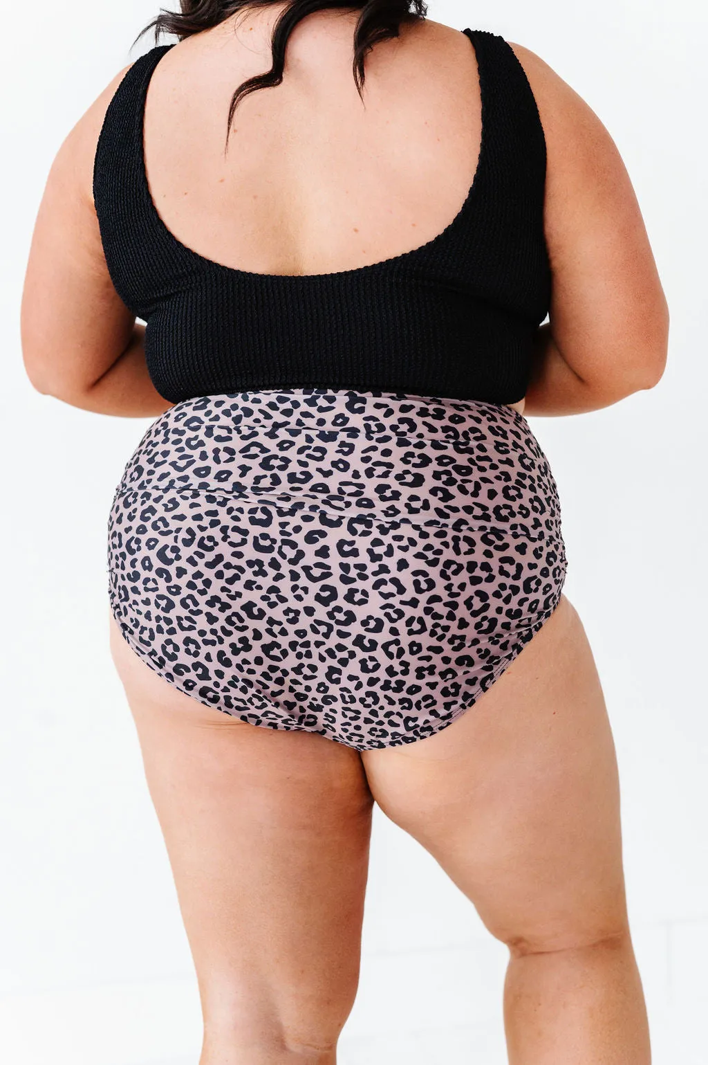 Leopard High Waisted Ruched Bottoms