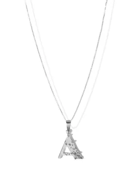 Letter Necklace A-Z <br> Silver