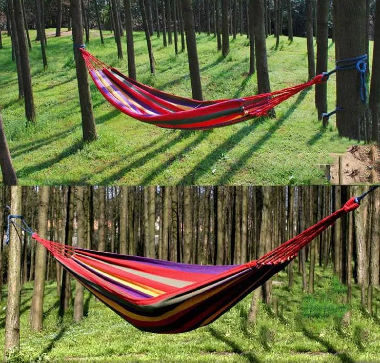 Lightweight Cotton Fibre Portable Hammock 1.9*0.8 m