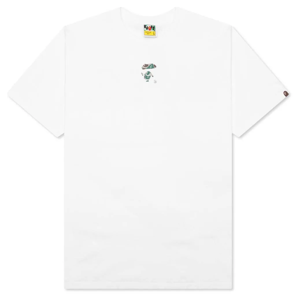 Liquid Camo Small Ape Face Tee - White