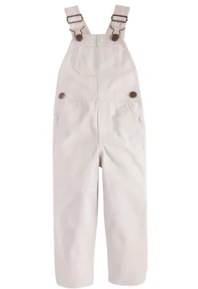 Little English Twill Overalls in Pebble