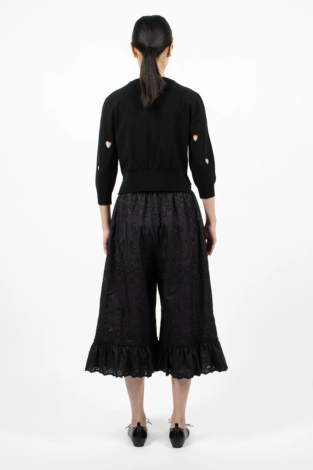 Long Bloomer Trousers Black