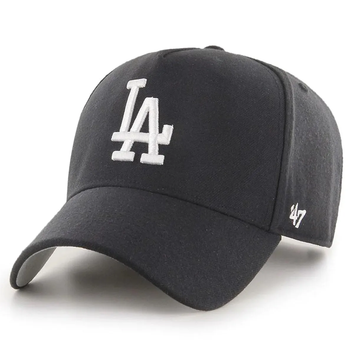 Los Angeles Dodgers Black / White MVP Cap by 47 Brand - DT Snapback