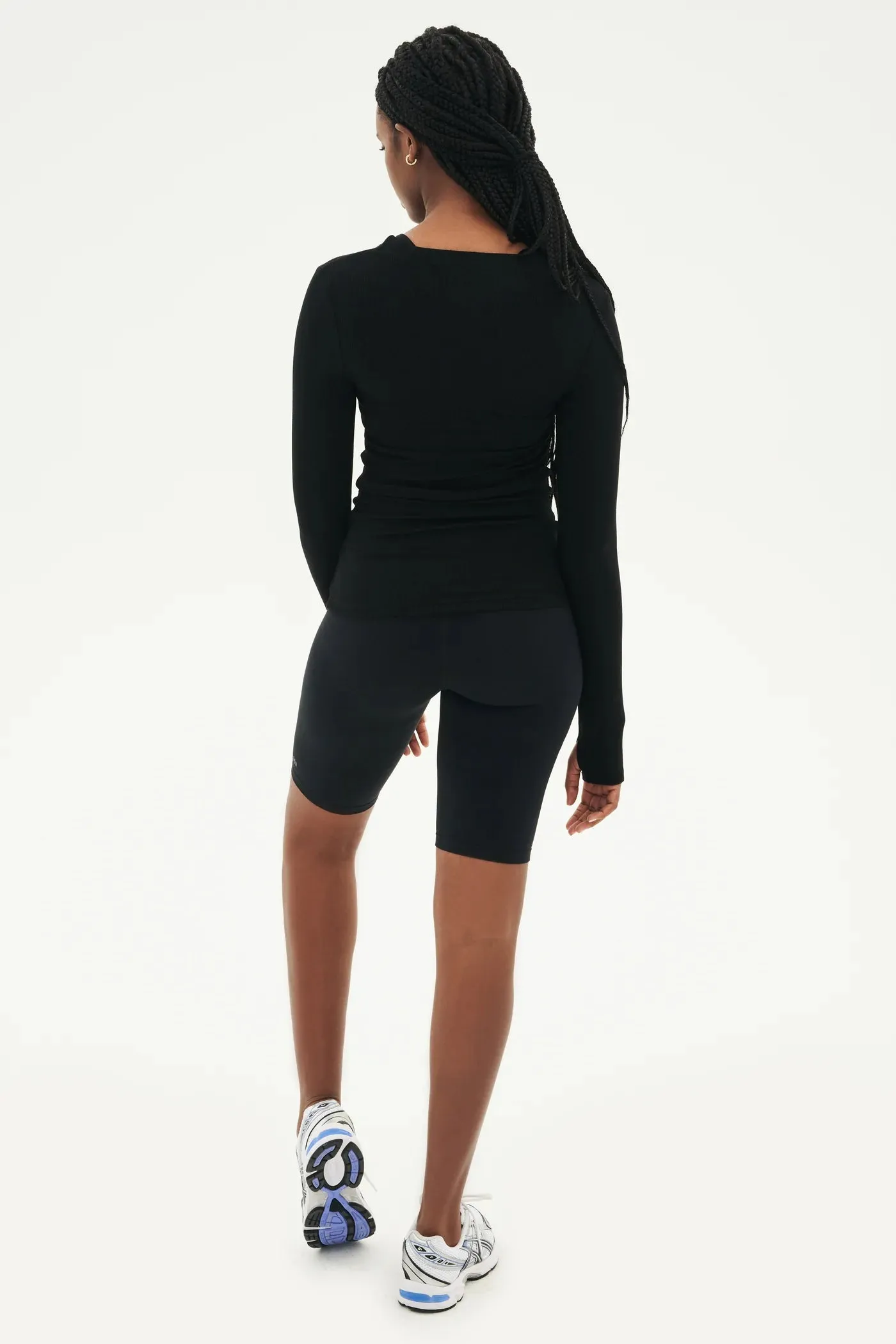 Louise Rib Long Sleeve: Black