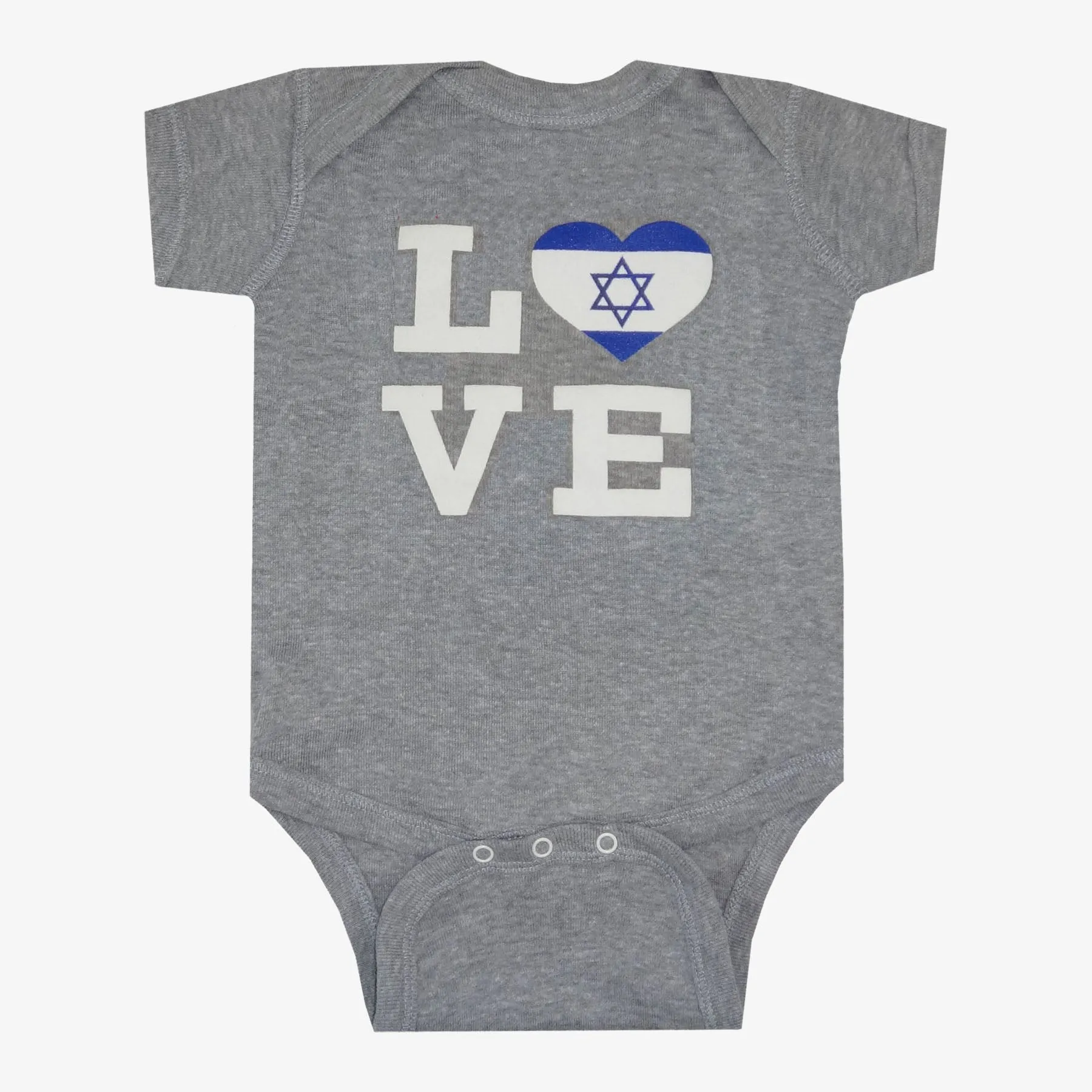 Love Flag of Israel Onesie