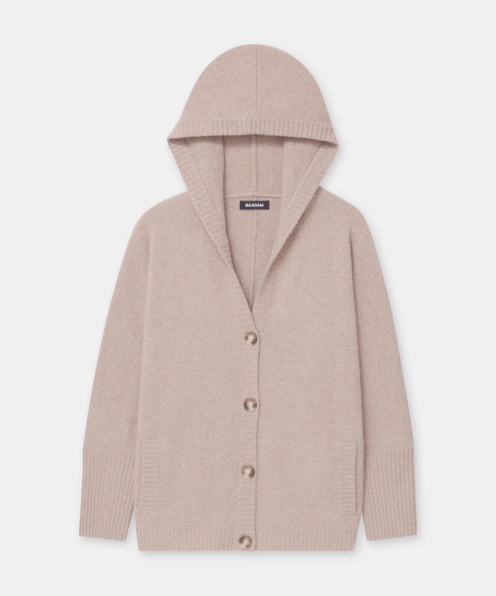 Luxe Cashmere Hooded Cardigan Jacket